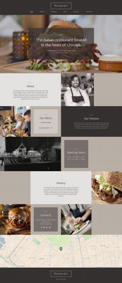 Italian Restaurant Responsive Website Template