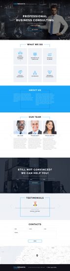 Consulting Template Landing Page Template