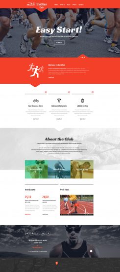 Sport Template Responsive Website Template