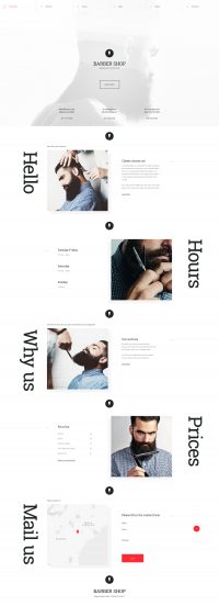 Barber Shop Website Template