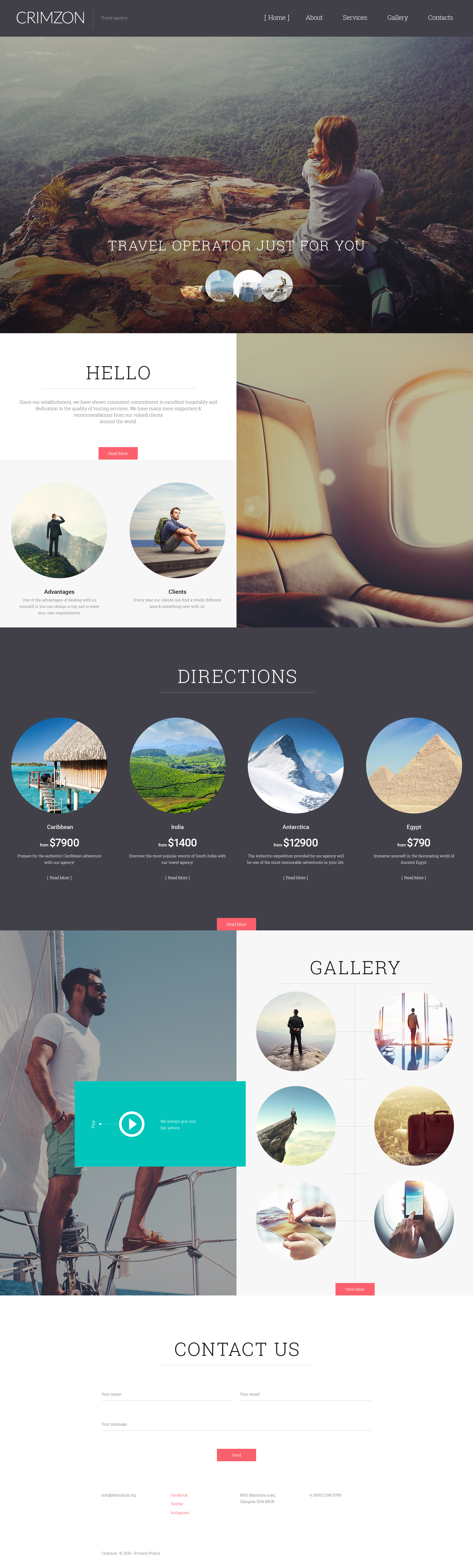 Crimzon Website Template