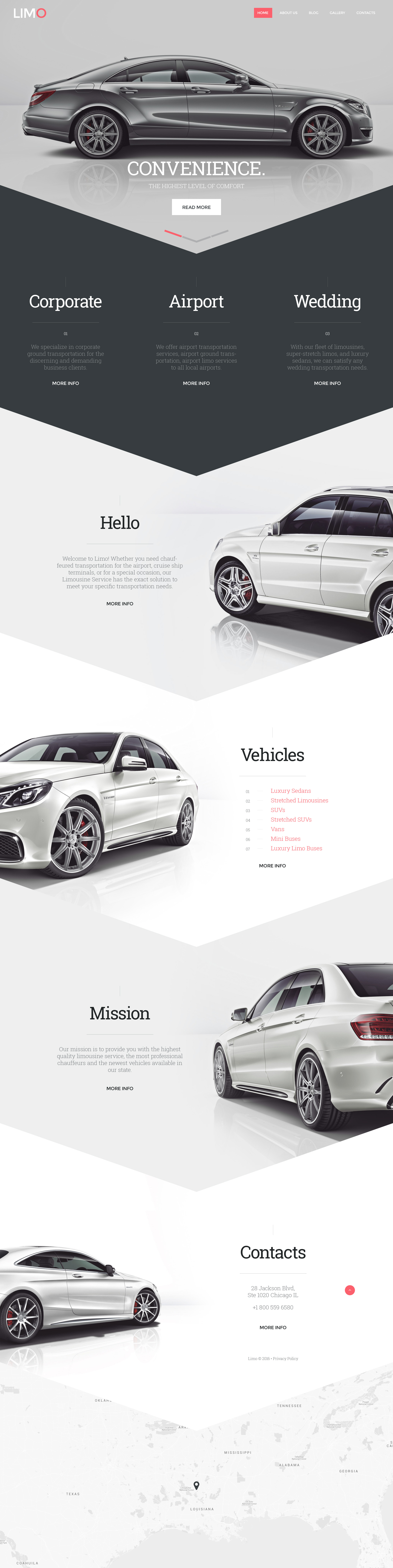 Limo – Transportation & Transfer Services Website Template