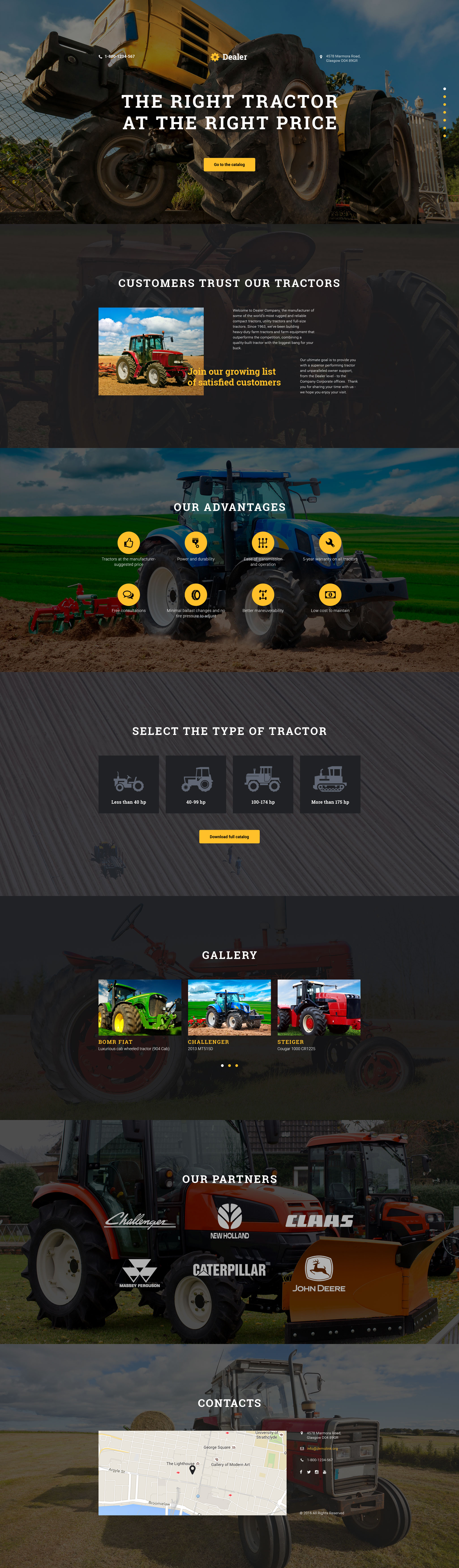 Car Dealer Template Responsive Landing Page Template