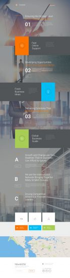 Business Template Responsive Landing Page Template