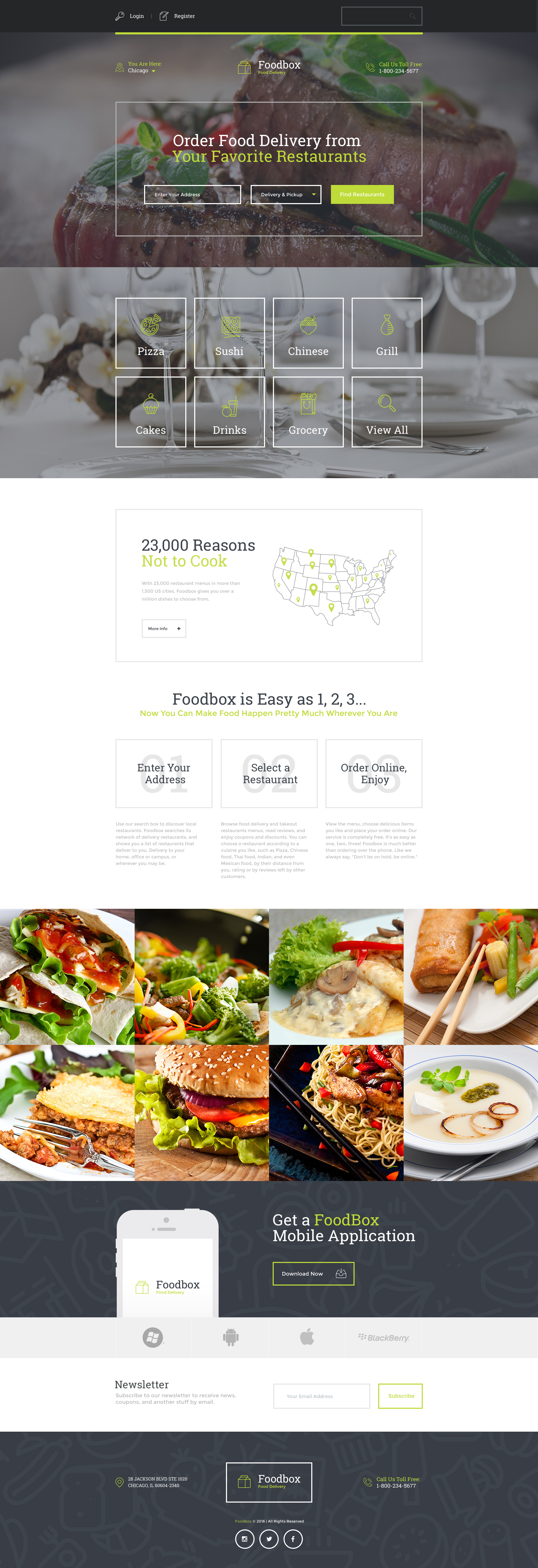 Delivery Services Template Responsive Landing Page Template