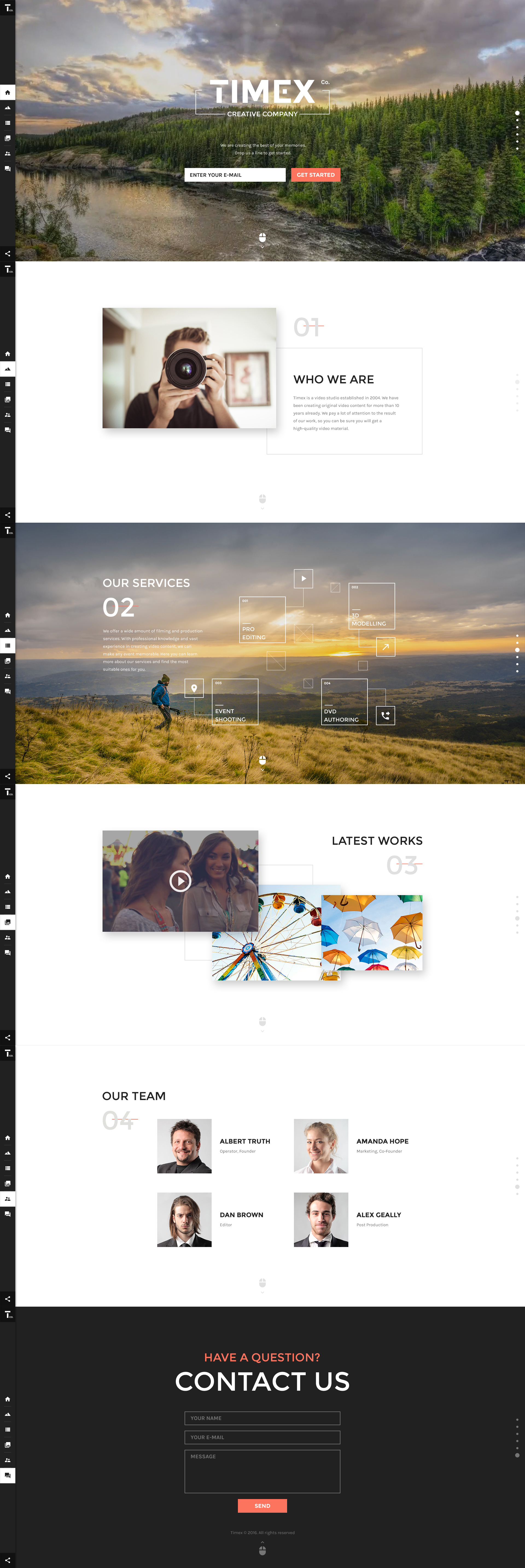 Timex Website Template