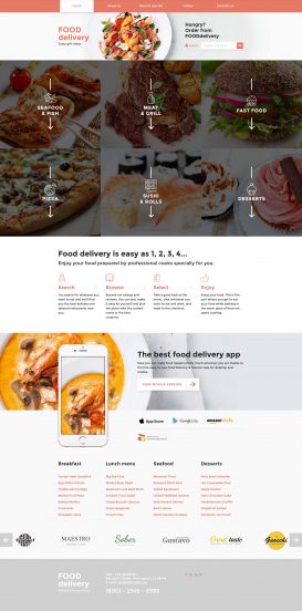 Catering Template Responsive Website Template