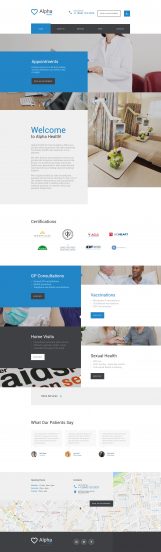 Alpha Health - Counseling Responsive Website Template