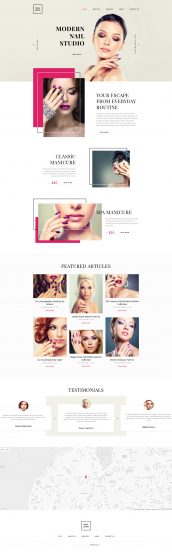 Nail Lepo Website Template