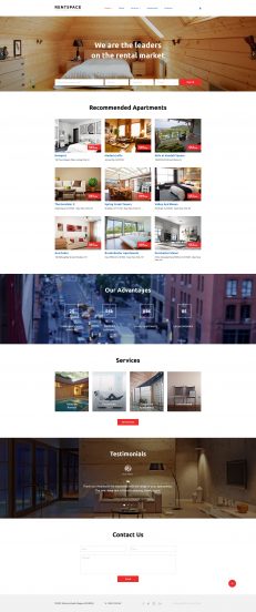 Real Estate Template Responsive Website Template