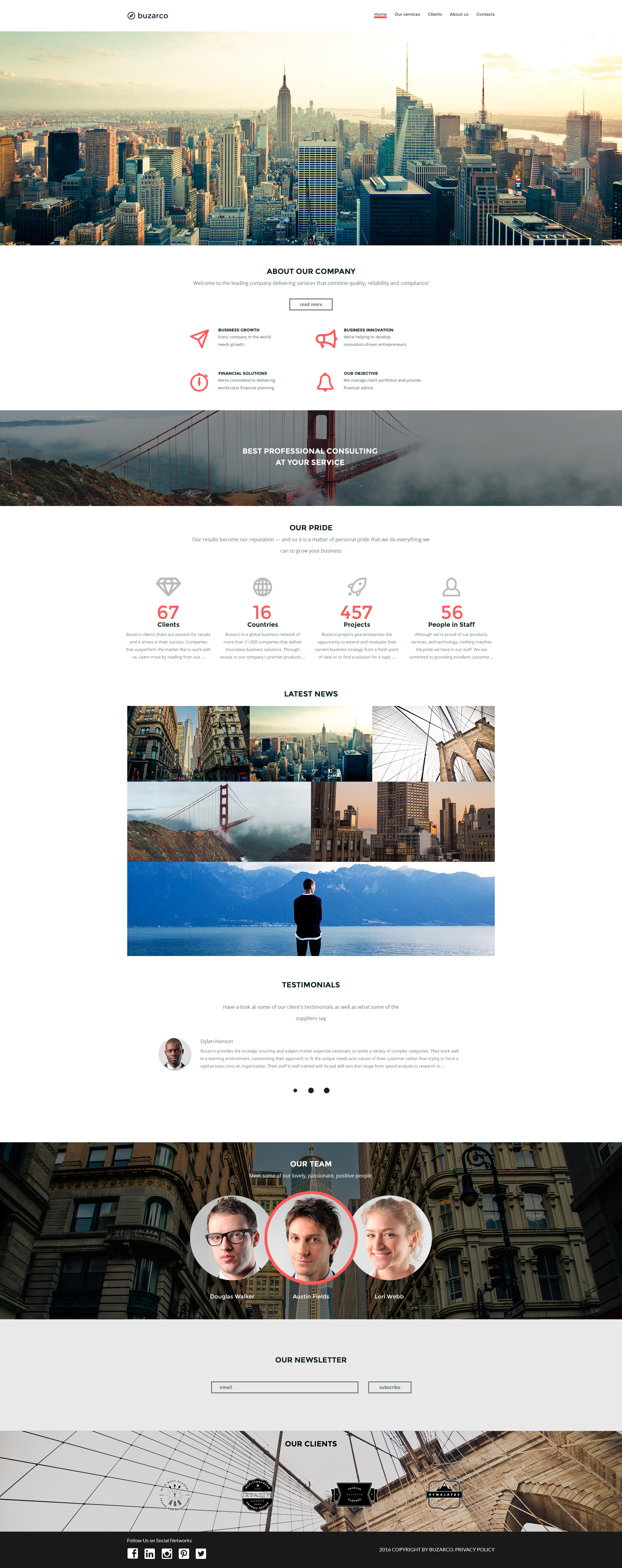 Business Template Website Template