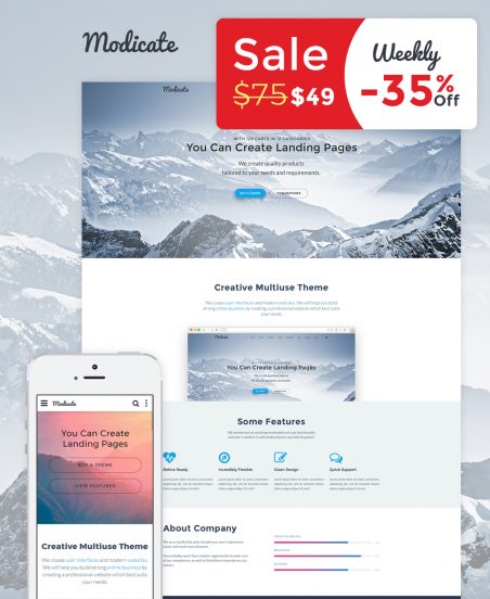 Modicate Multipurpose Website Template