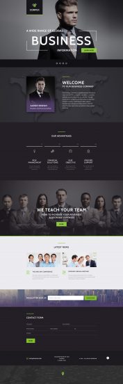 Business Template Responsive Landing Page Template