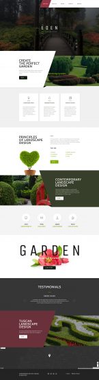 Garden Design Template Responsive Website Template