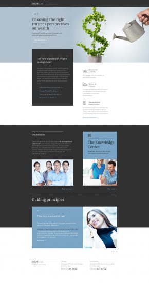 Investment Company Template Responsive Landing Page Template