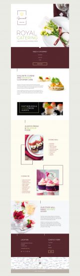 Gourmet Landing Page Template