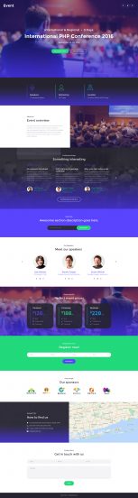 Event Planner Template Responsive Landing Page Template