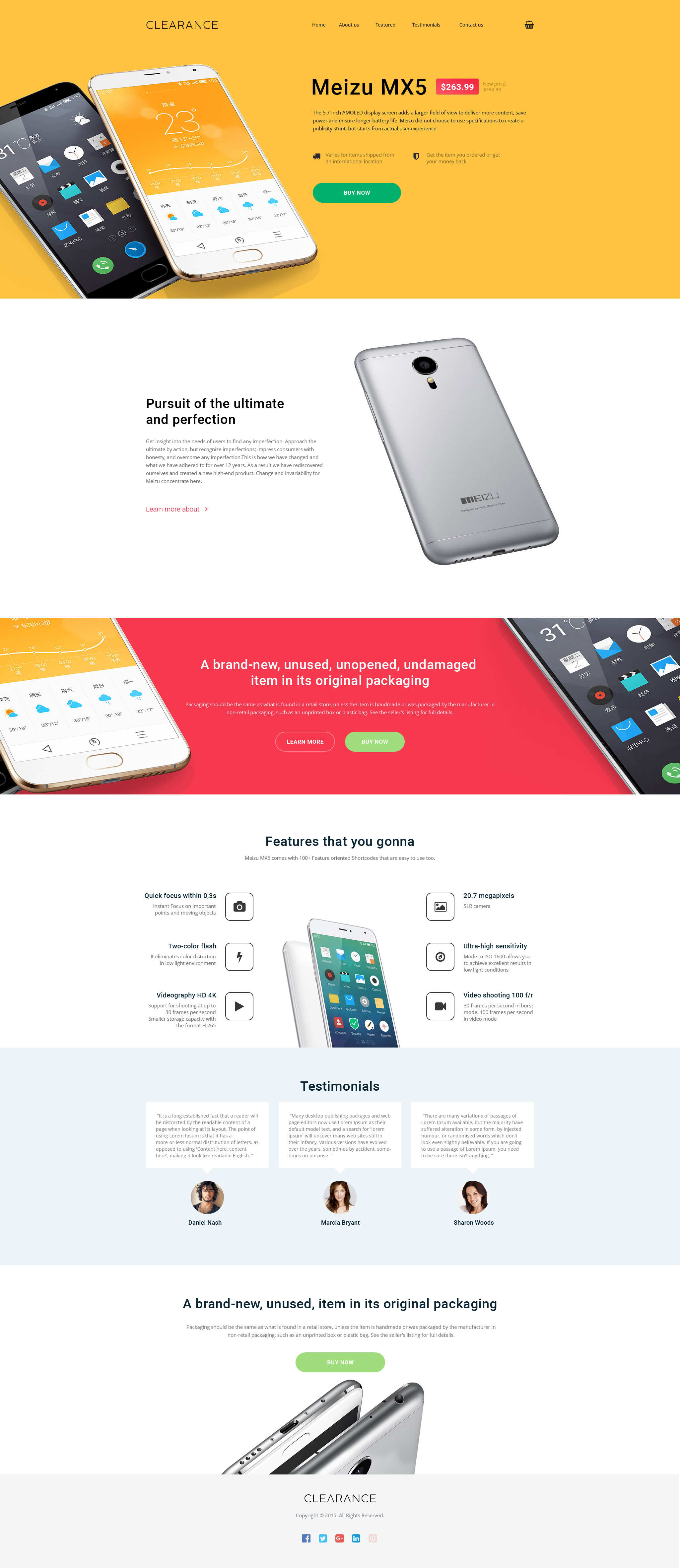 Mobile Repair Service Responsive Landing Page Template