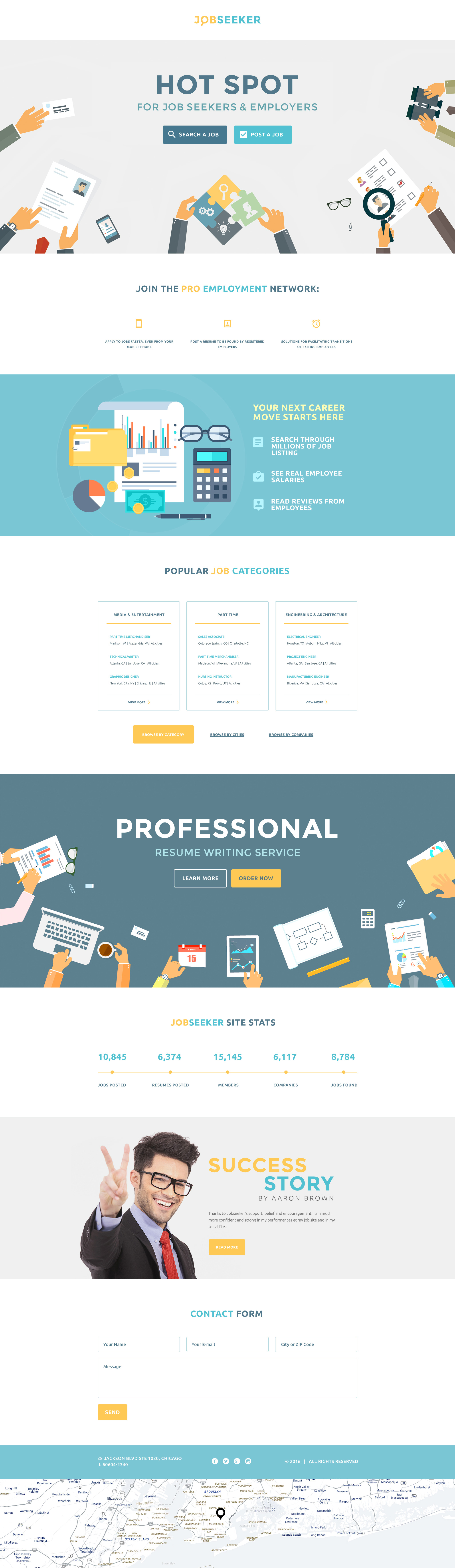 Job Seeker Landing Page Template