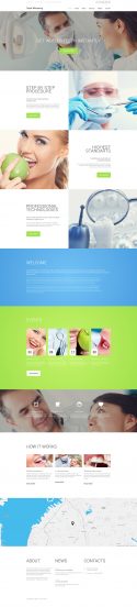 Teeth Whitening Website Template