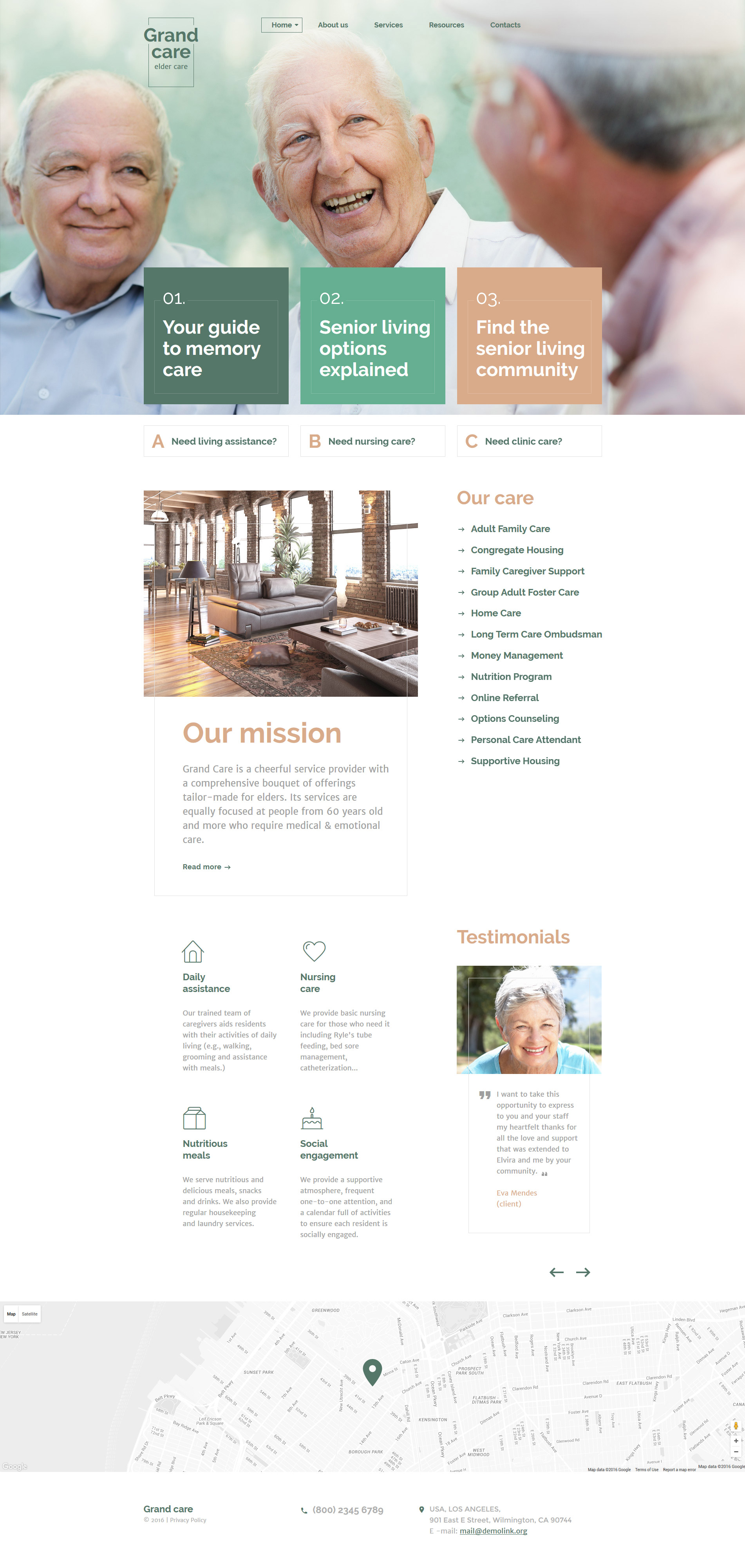 Grand Care Website Template