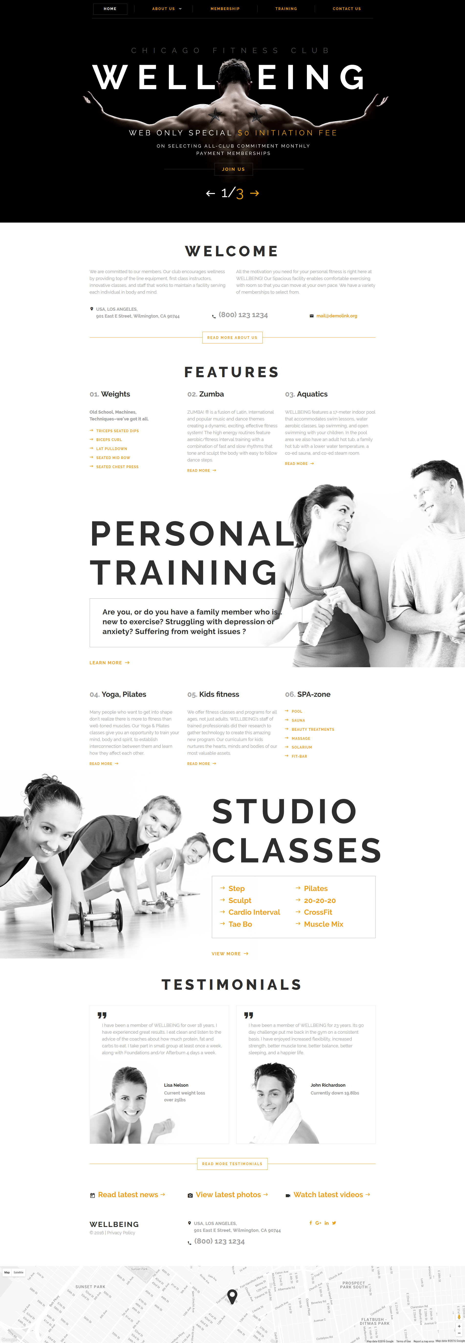 Wellbeing Website Template