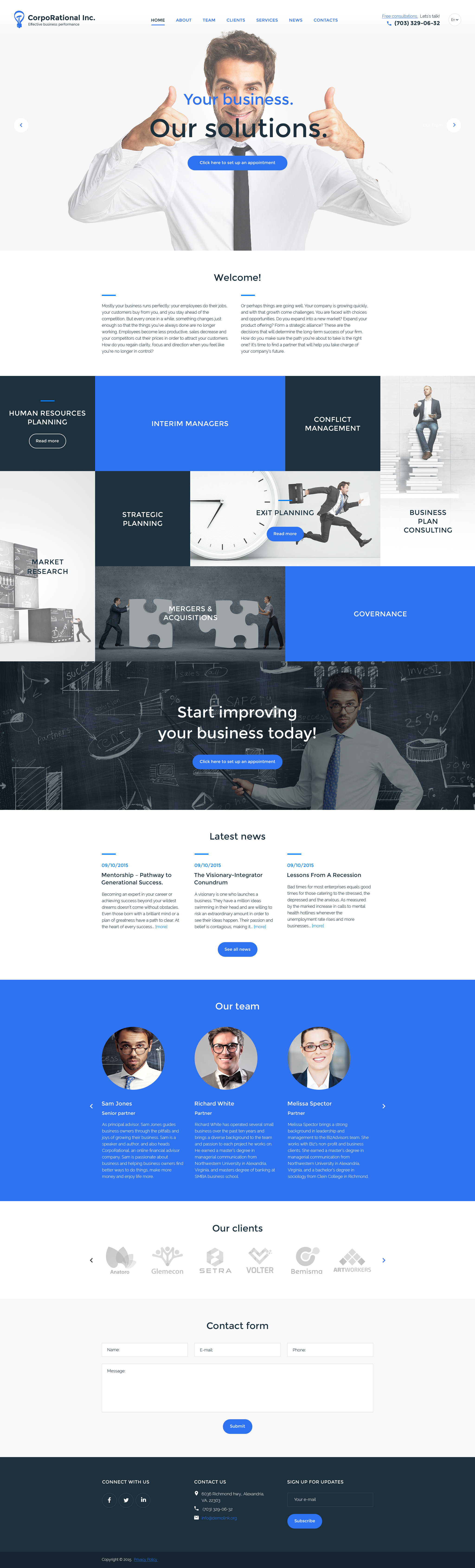 CorpoRational Inc. Website Template