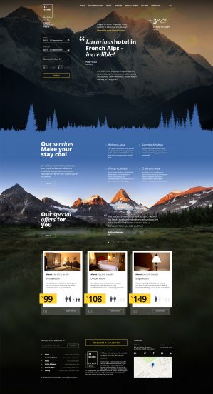 11 rooms Responsive Website Template