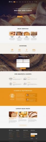 Bakery Multipurpose Website Template