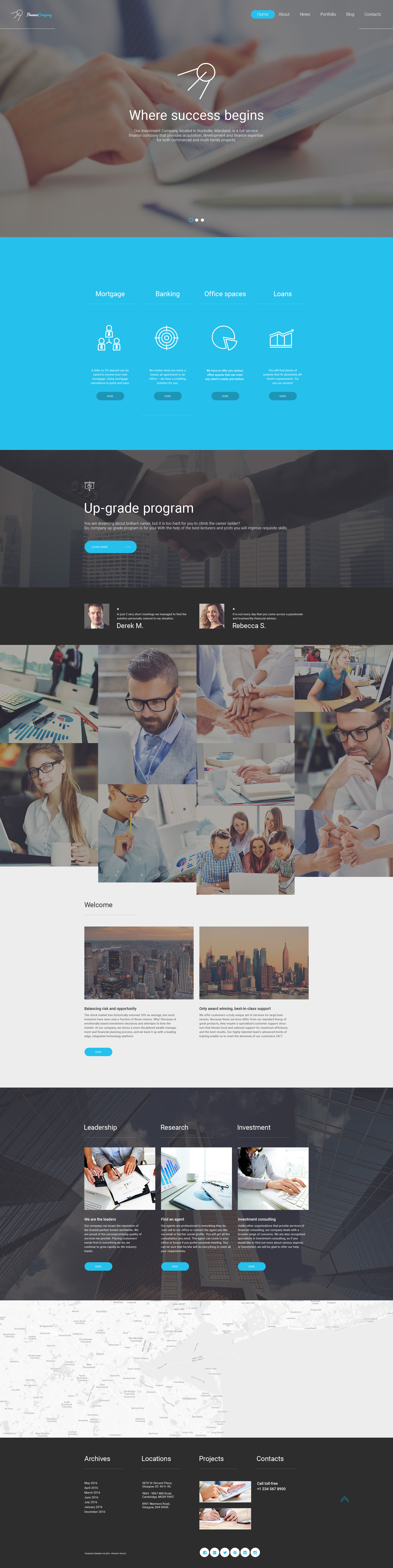 Finance Company Website Template