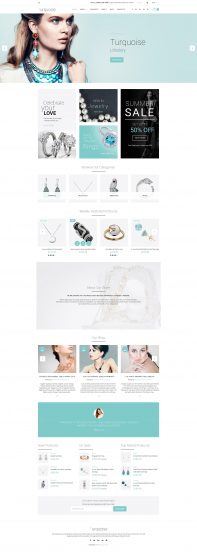 Turquoise Website Template