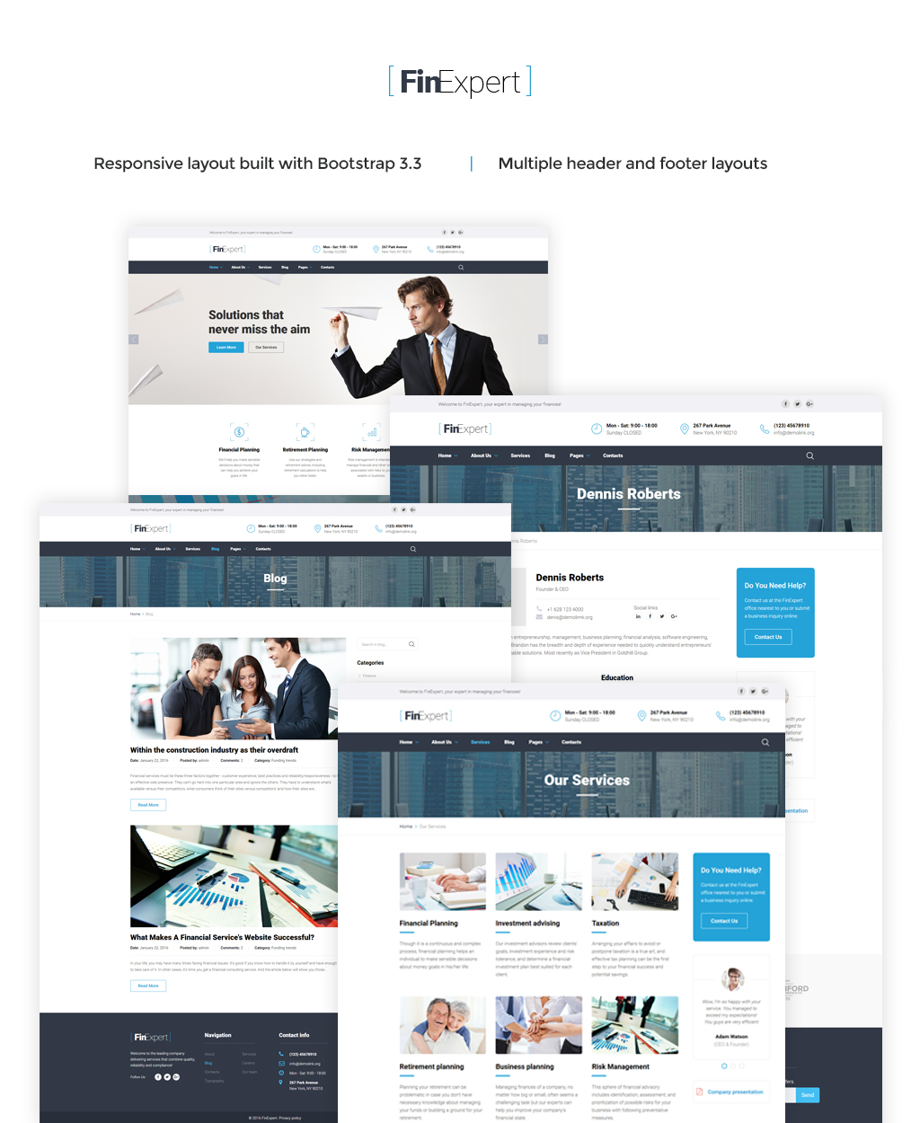 Financial Advisor Website Template