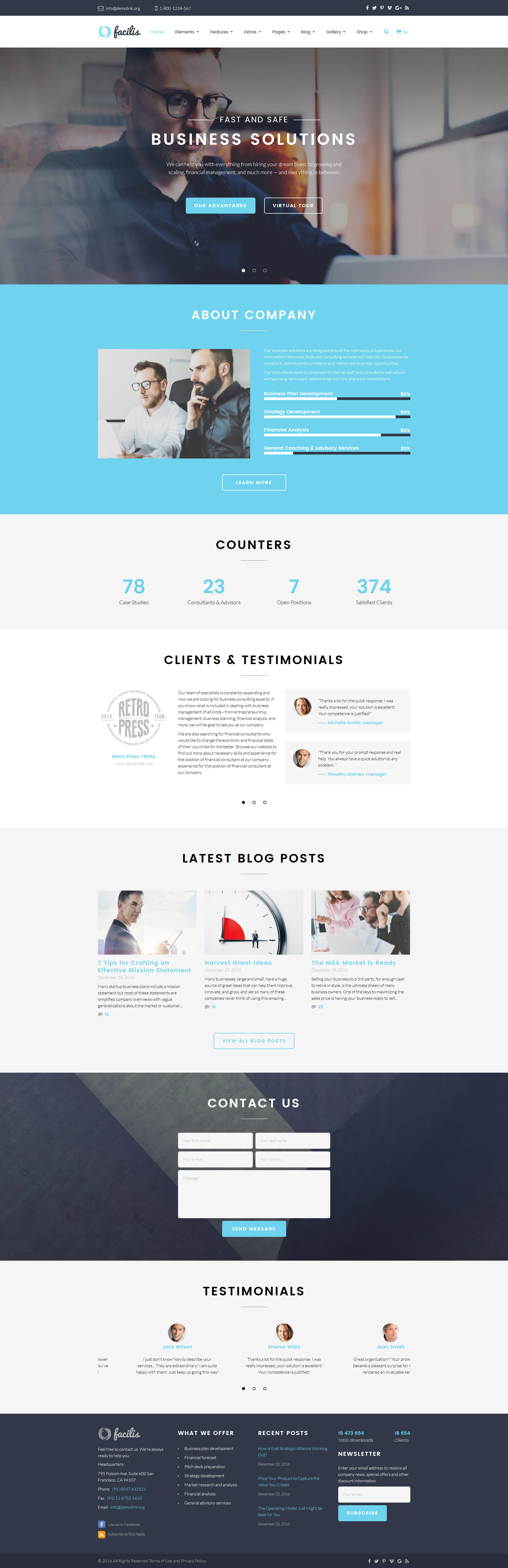 Facilis Website Template