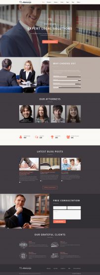 Law Firm Template Responsive Website Template