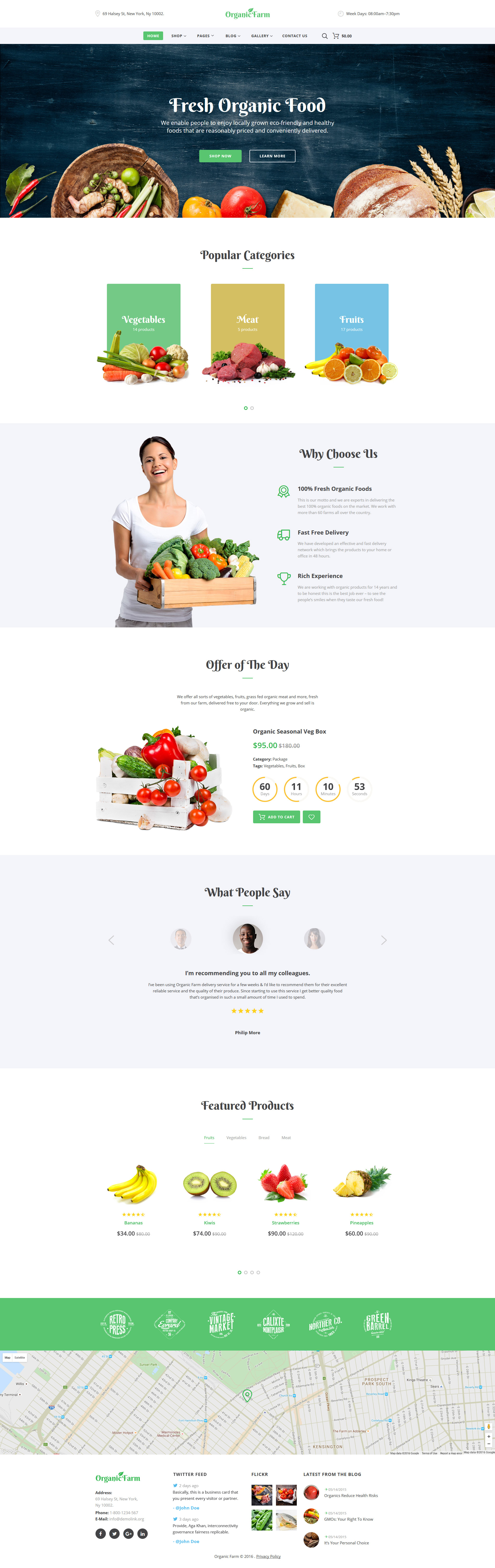 Food & Drink Template Responsive Website Template