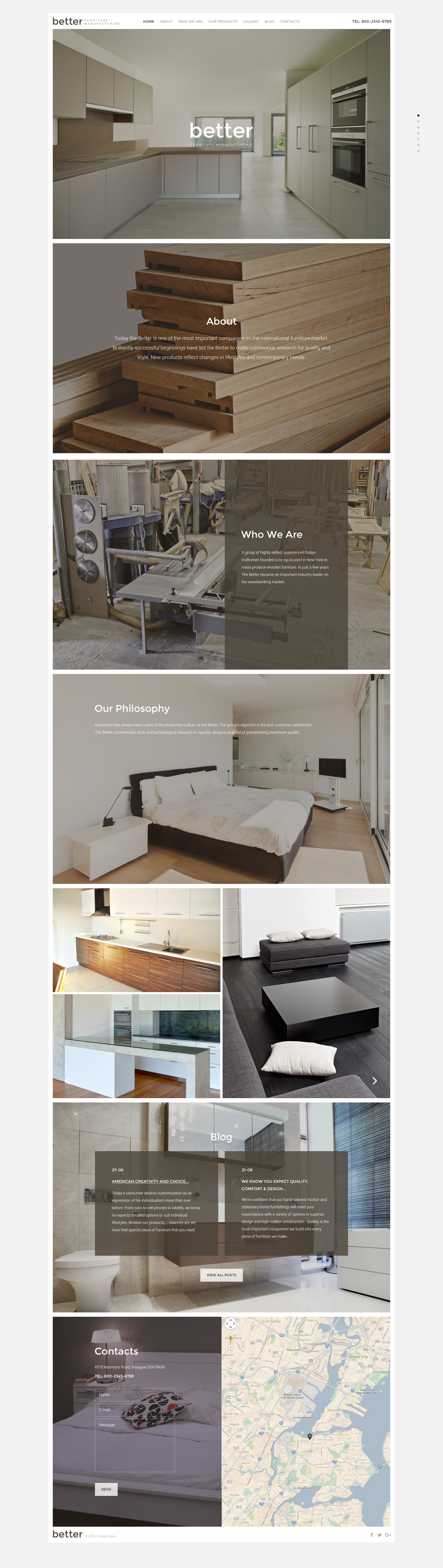 Better Furniture Manufacturing Website Template