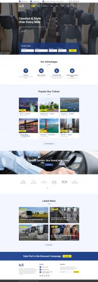 Transportation Template Responsive Website Template