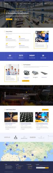 Fabricator - Industrial Company Multipage Website Template