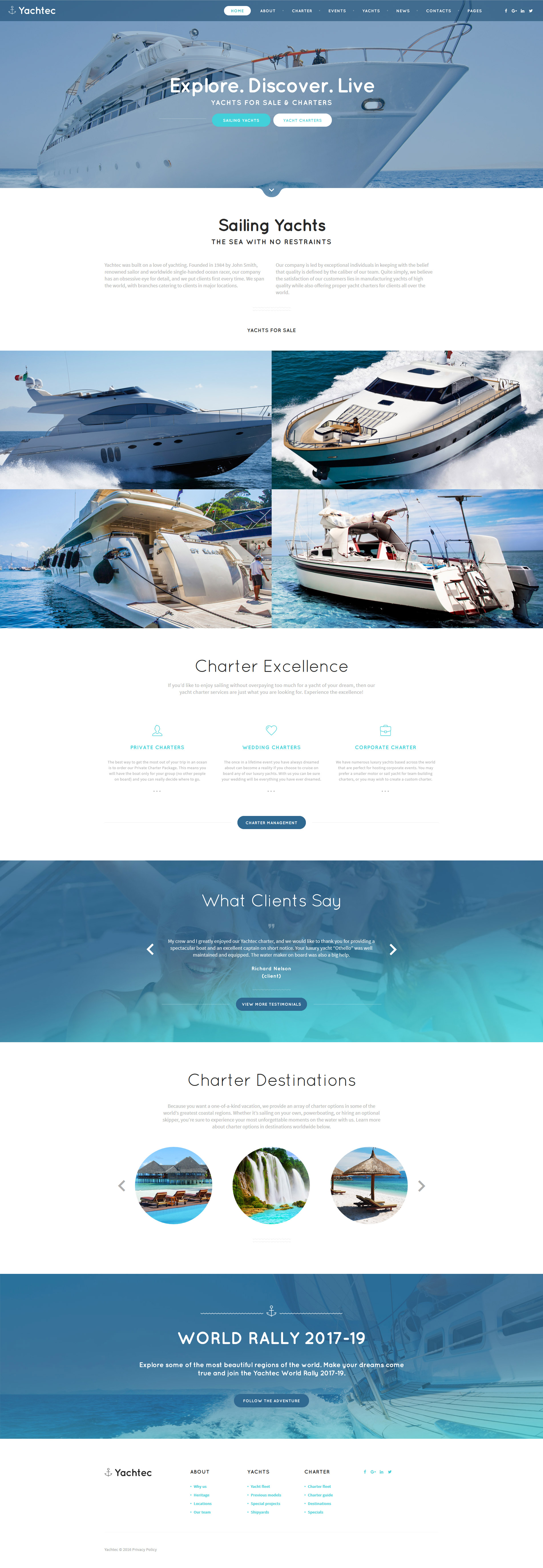 Yachtec Website Template