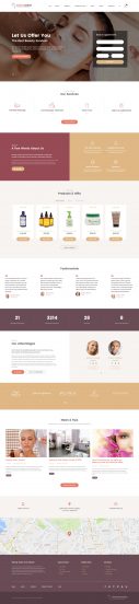 Beauty Salon Template Responsive Website Template