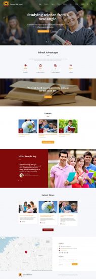 Education Responsive Website Template