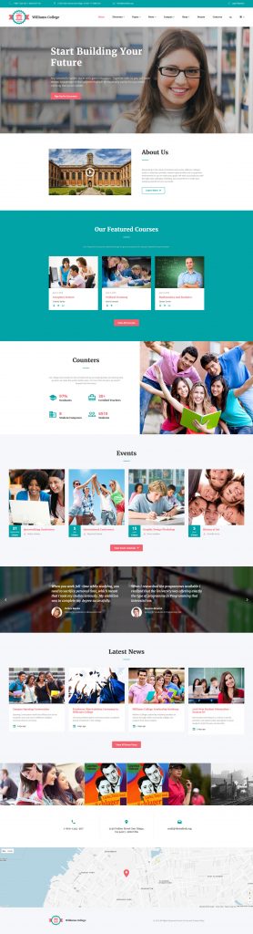 Education Template Responsive Website Template - Zemez HTML