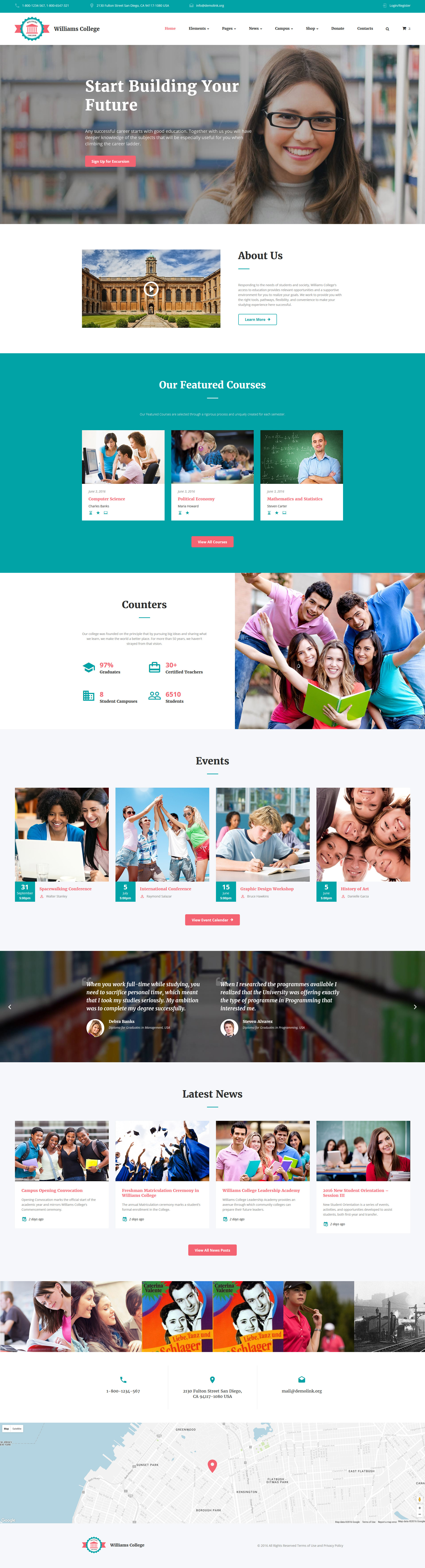 Education Template Responsive Website Template