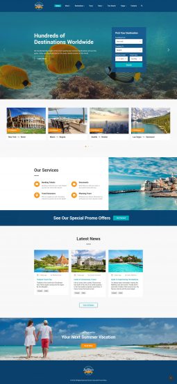 Summer Trip Website Template