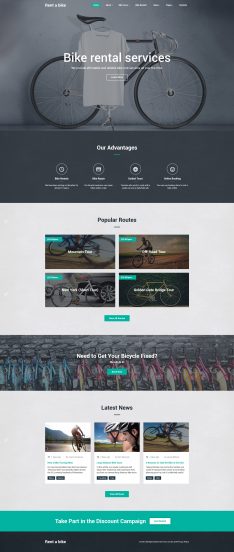 Bike Shop Website Template