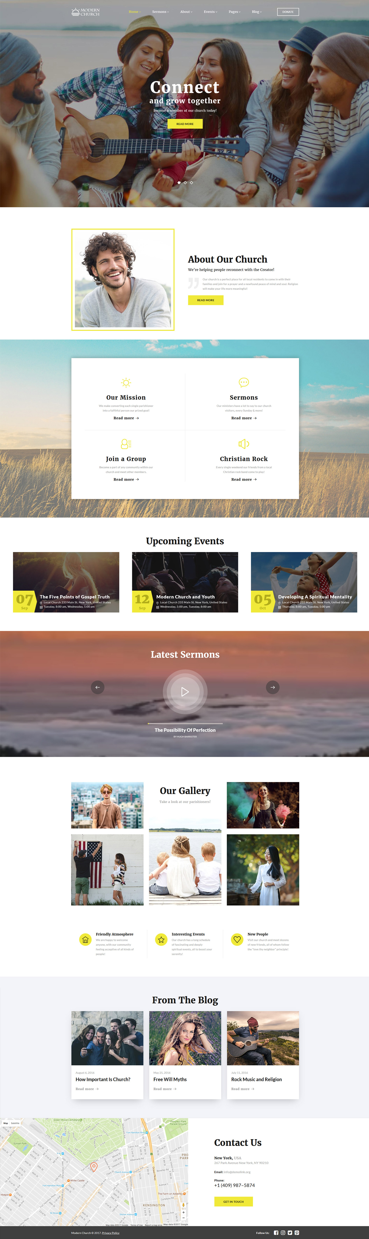 Modern Church – Multipage Religious Website Template