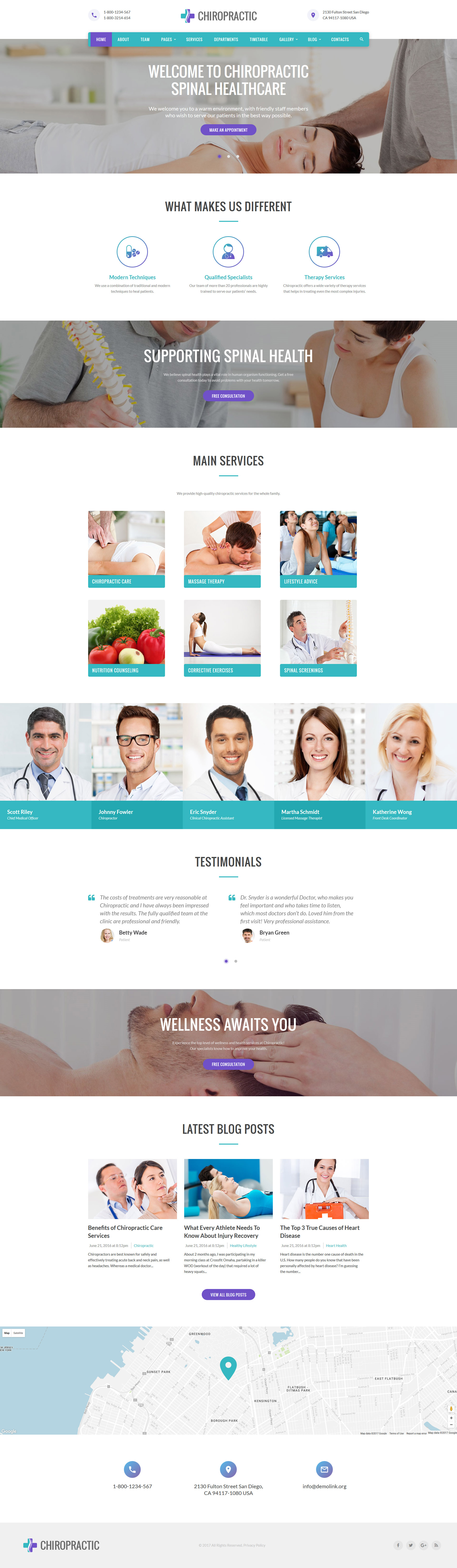 Chiropractic – Alternative Medicine Website Template