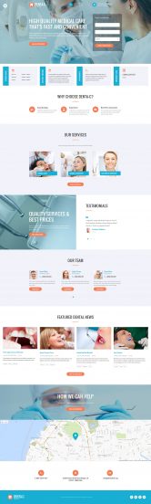 Dental Center Website Template