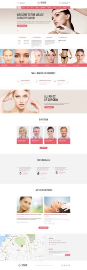 Visage - Plastic Surgery Clinic Website Template