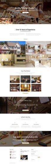 Woodworks - Carpentry Multipage Website Template